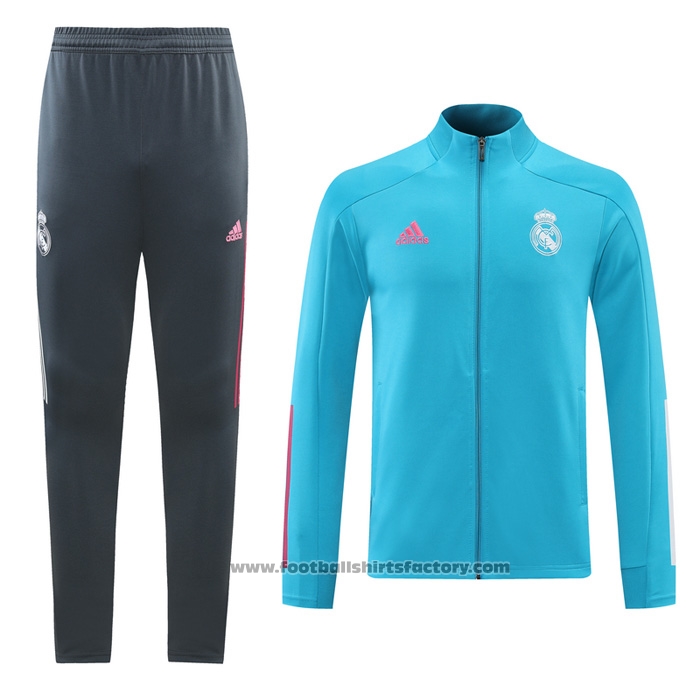 Jacket Tracksuit Real Madrid 2020-2021 Light Blue